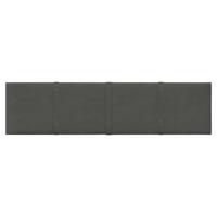 VidaXL Wandpanelen 12 st 1,08 m² 60x15 cm fluweel donkergrijs - thumbnail