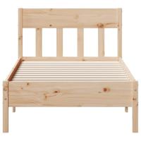 Bedframe zonder matras massief grenenhout 90x200 cm - thumbnail