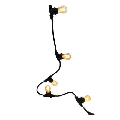 LINK ME LIGHT Aansluitbare lichtslinger - 10 lampen - E27 fitting - warm witte LED - 5m
