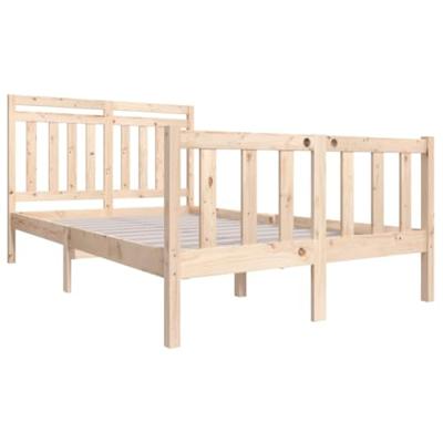 Bedframe massief hout 135x190 cm