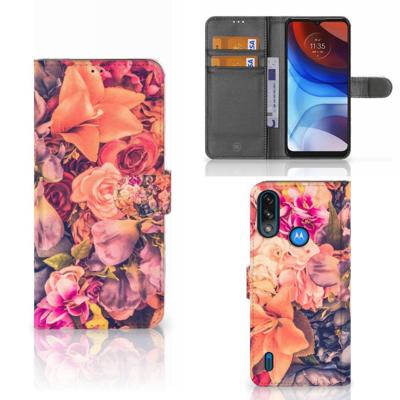 Motorola Moto E7i Power | E7 Power Hoesje Bosje Bloemen Motorola Moto E7i Power | E7 Power Hoesje Bosje Bloemen