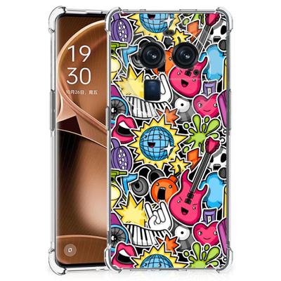 OPPO Find X6 Pro Anti Shock Bumper Case Punk Rock OPPO Find X6 Pro Anti Shock Bumper Case Punk Rock