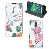 Nokia 2.3 | Hoesje maken | Bird Flowers - thumbnail