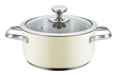 Kookpot met Deksel Haeger PA-24H.008A Beige Ø 24 cm