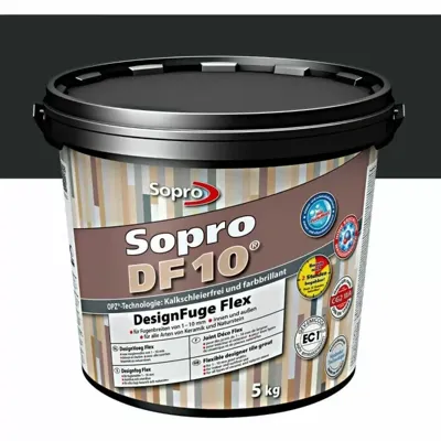 Voegmortel Sopro DF 10 Flexibel zwart nr. 90 5kg Voegmortel Sopro DF 10 Flexibel zwart nr. 90 5kg