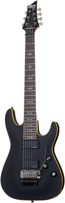 Schecter Demon 7 FR, Satin Black