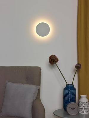 Lucide EKLYPS LED - Wandlamp - Ø 15 cm - LED - 1x7W 3000K - Wit