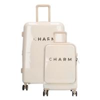 Charm London Capetown Hardcase Kofferset - Middenmaat - Handbagage-Beige - thumbnail