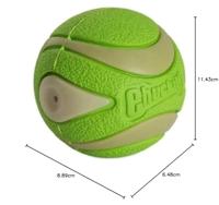 CHUCKIT MAX GLOW ULTRA SQUEEKERBAL GROEN 6 CM - thumbnail