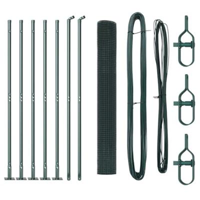 VidaXL Afrasteringspaal groen 10 x 0,8 m (12 x 12 mm gaas)