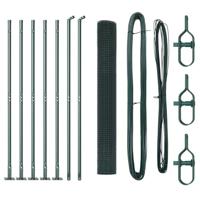 VidaXL Afrasteringspaal groen 10 x 1,2 m (16 x 16 mm gaas) - thumbnail