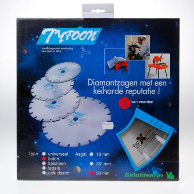 diamantzaag 350mm as30 Tyfoon beton