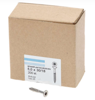 Hoenderdaal Spaanplaatschroef Rvs-A2 Pk Torx TX25 5.0X30/18 | 200 stuks - 0206.30.41201 - thumbnail