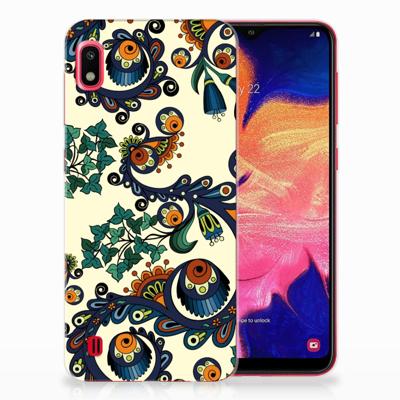 Siliconen Hoesje Samsung Galaxy A10 Barok Flower Siliconen Hoesje Samsung Galaxy A10 Barok Flower