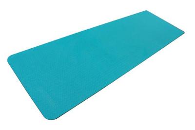 SCHILDKRÖT Yogamat - Tweekleurig Antraciet/Petrol Blauw - 180 x 61 cm - 4 mm dik - thumbnail
