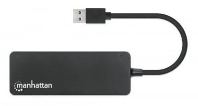 Manhattan 7-Port USB Hub A-stekker A-bus 5Gbit/s zwart