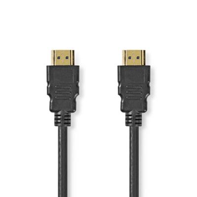 Nedis CVGL34050BK05 Premium High Speed ??hdmi™-kabel Met Ethernet Hdmi™ Connector Hdmi™ Connector 4k@60hz 18 Gbps 0.50 M Rond Pvc Zwart Label Nedis CVGL34050BK05 Premium High Speed ??hdmi™-kabel Met Ethernet Hdmi™ Connector Hdmi™ Connector 4k@60hz 18 Gbps 0.50 M Rond Pvc Zwart Label