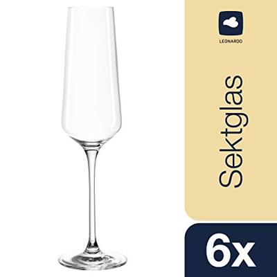 Leonardo Champagneglazen - Flutes - Puccini - 280 ml - 6 stuks - thumbnail