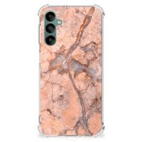 Samsung Galaxy A24 Anti-Shock Hoesje Marmer Oranje - thumbnail