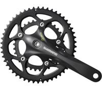 Shimano crankstel 2 x 9 speed road fc-rs345 175/50-34t octalink zwart - thumbnail