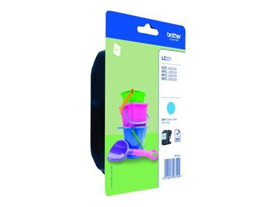 Compatibele inktcartridge Brother LC221CBP Cyaan
