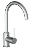 CASALLA ééngreepsmengkraan keuken met ronde uitloop, lage druk, chroom lage druk kraan - alleen geschikt voor lage druk boilers/kleine accumulatoren (onder wastafel model) met hoge ronde uitloop e - thumbnail