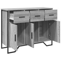 Dressoir 97x32,5x74,5 cm bewerkt hout grijs sonoma eikenkleur - thumbnail