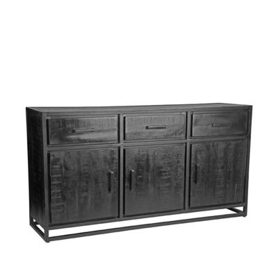 LABEL51 Dressoir 'Chili' Zwart Mangohout, 170cm