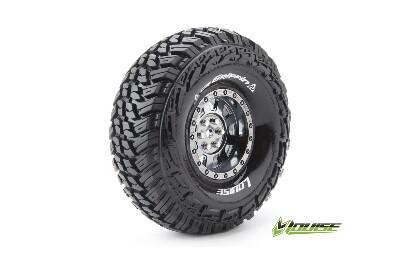 Louise CR-GRIFFIN Banden Set - Super Soft - 1.9" Velgen Zwart/chrome - Hex 12mm