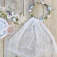 Ginger Ray haarband floral bride to be | 10 stuks - thumbnail