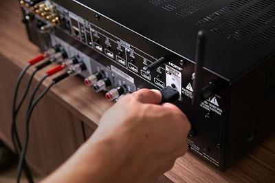Denon Ontvanger DRA-900H - 2-kanaals stereo netwerkontvanger - 100W/ch. Hi-Fi versterking, ingebouwde HEOS, HDCP 2.3-verwerking met ARC/eARC-ondersteuning, Dolby Vision, HLG, Dynamic HDR