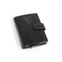 Pasjeshouder leer - met naam - Zwart - thumbnail