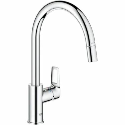 Grohe QuickFix Start Loop keukenmengkraan met uittrekbare handdouche rond chroom Grohe QuickFix Start Loop keukenmengkraan met uittrekbare handdouche rond chroom