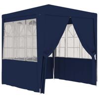 vidaXL Partytent met zijwanden professioneel 90 g/m² 2x2 m blauw - thumbnail