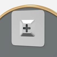 VidaXL Wandspiegel rond ø30 cm goudkleurig - thumbnail