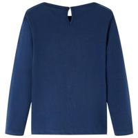 VidaXL Kindershirt met lange mouwen 92 marineblauw - thumbnail