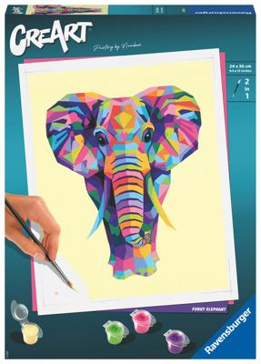 Ravensburger Creart schilderen op nummer - elephant