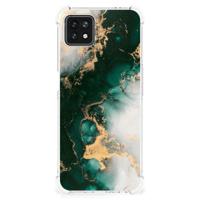 Anti-Shock Hoesje voor OPPO A53 5G | A73 5G Marmer Groen - thumbnail