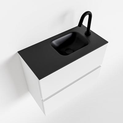 MONDIAZ ADA 60cm toiletmeubel talc. LEX wastafel urban rechts 1 kraangat