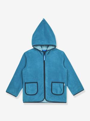 Fleece kinderjas TONTTU FINKID, zip-in binnenjas oceaanblauw