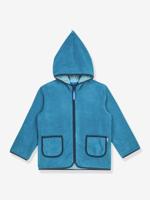 Fleece kinderjas TONTTU FINKID, zip-in binnenjas oceaanblauw - thumbnail