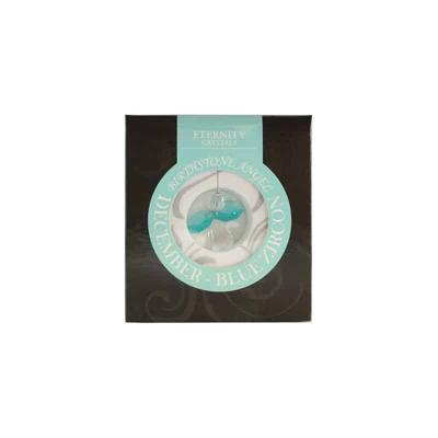 Beschermengel Hanger Blauwe Zirkoon Geboorte December Beschermengel Hanger Blauwe Zirkoon Geboorte December