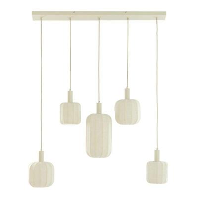 Hanglamp Tulsa 5-lichts Creme