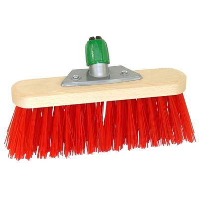 Bezem kunstvezel 30cm met kunststof houder