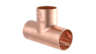 Kirchhoff Koperen T-stuk, blank, 18 mm, 3 sockets, (5130) - 989044017