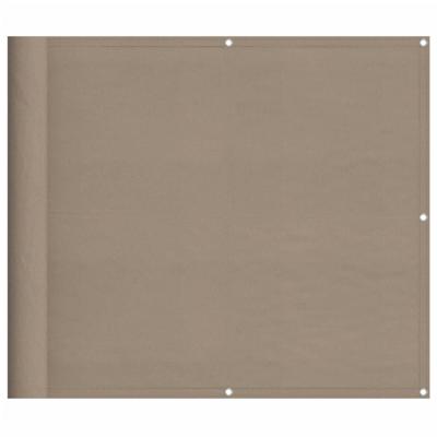 VidaXL Balkonscherm 90x700 cm 100% oxford polyester taupe
