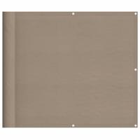 VidaXL Balkonscherm 90x700 cm 100% oxford polyester taupe - thumbnail