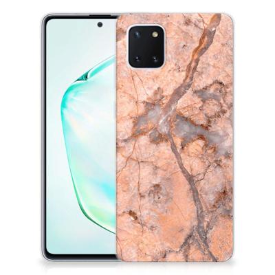 Samsung Galaxy Note 10 Lite | TPU | Siliconen hoesje | Marmer Oranje