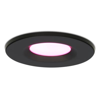 Venezia Smart inbouwspot - IP65 waterdicht - 6 Watt 450 lumen - Wifi + Bluetooth - RGBWW - Google Home, Amazon Alexa en Siri - Zwart - Badkamer, binnen en buiten Venezia Smart inbouwspot - IP65 waterdicht - 6 Watt 450 lumen - Wifi + Bluetooth - RGBWW - Google Home, Amazon Alexa en Siri - Zwart - Badkamer, binnen en buiten