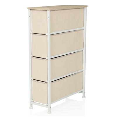 hjh LIVING Kast Foldress (4 vakken, Beige)